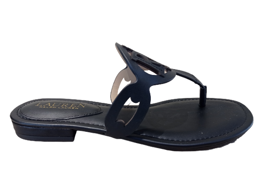 Slippers Audrie nero - POLO RALPH LAUREN