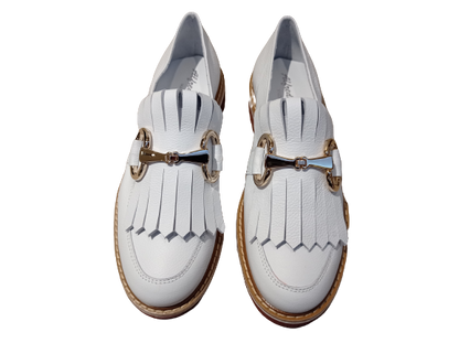 Mocassini pony bianco - A. GIANTIN