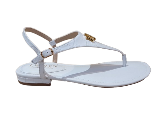 Sandali Ellington bianco - LAUREN RALPH LAUREN