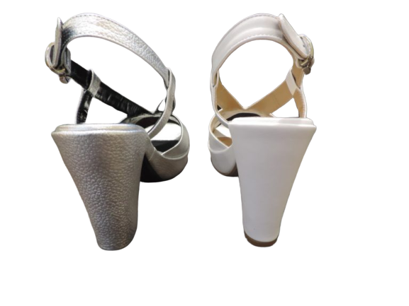Sandali intrecciati con tacco - Castelletti Calzature