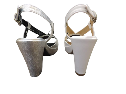Sandali intrecciati con tacco - Castelletti Calzature